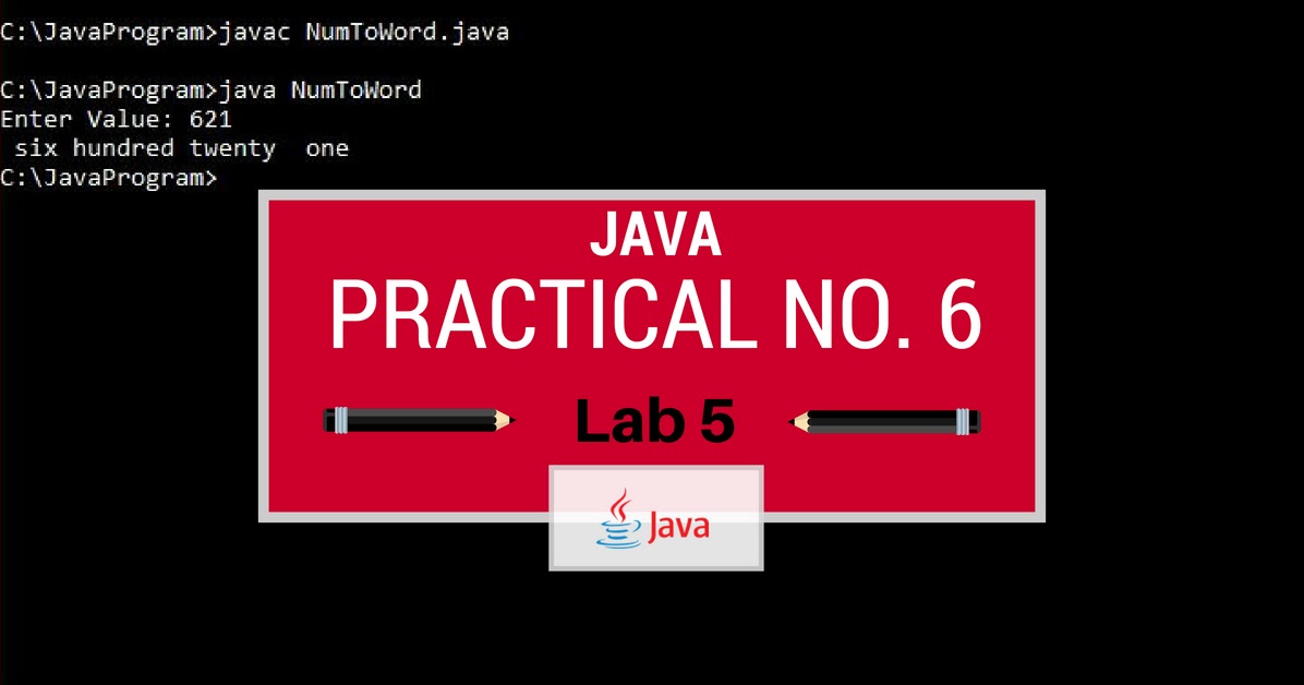 Java6 Write a program in Java to convert number into words & print it