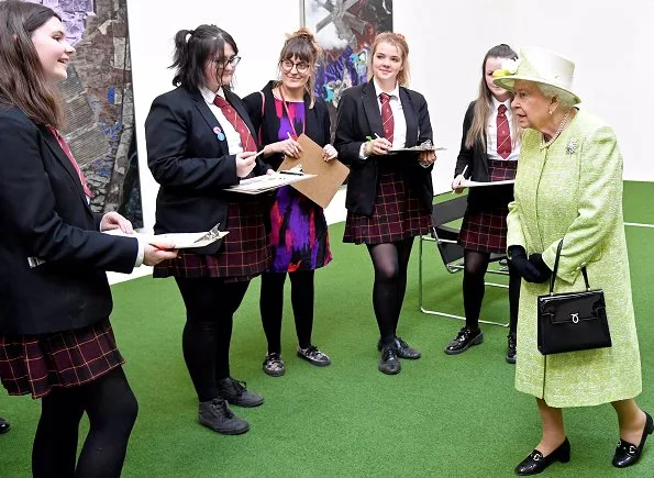 The Queen visited King's Bruton School. The Queen later visited Hauser & Wirth Somerset