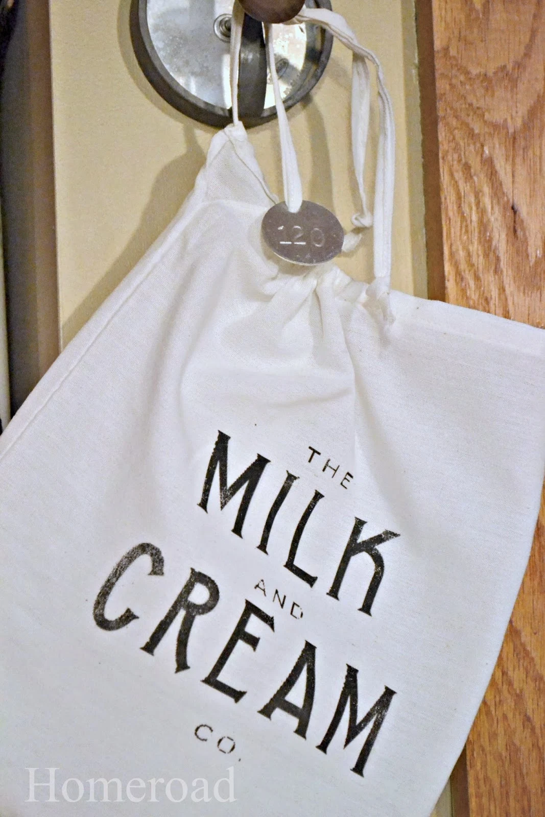 milk and cream cotton bag and printable www.homeroad.net