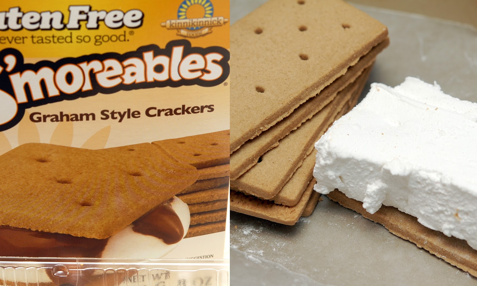 GLUTEN FREE CHOCOLATE DIPPED GRAHAM CRACKERS STUFFED WITH MARSHMALLOWS