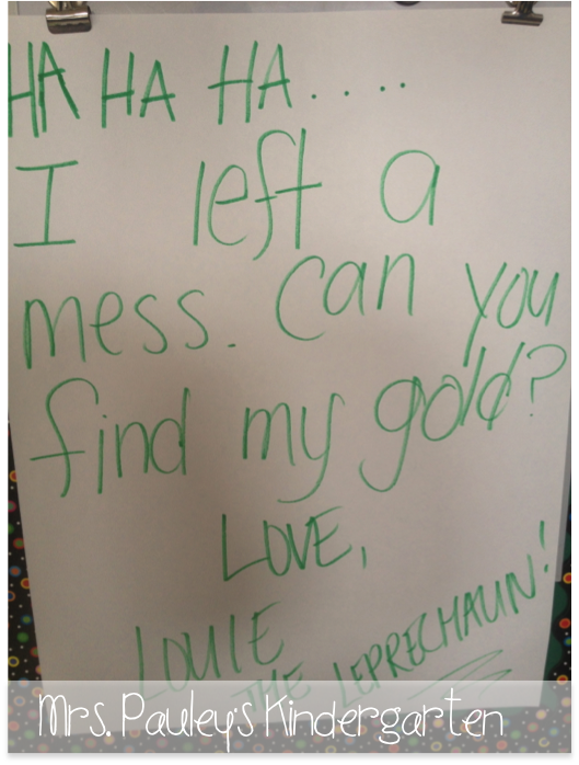 Leprechauns, Lucky, Freebie, and a Sale! - Mrs. Pauley's Kindergarten