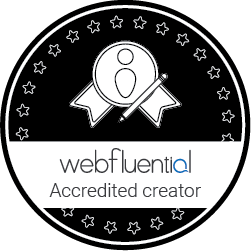 Webfluential Accredited Creator