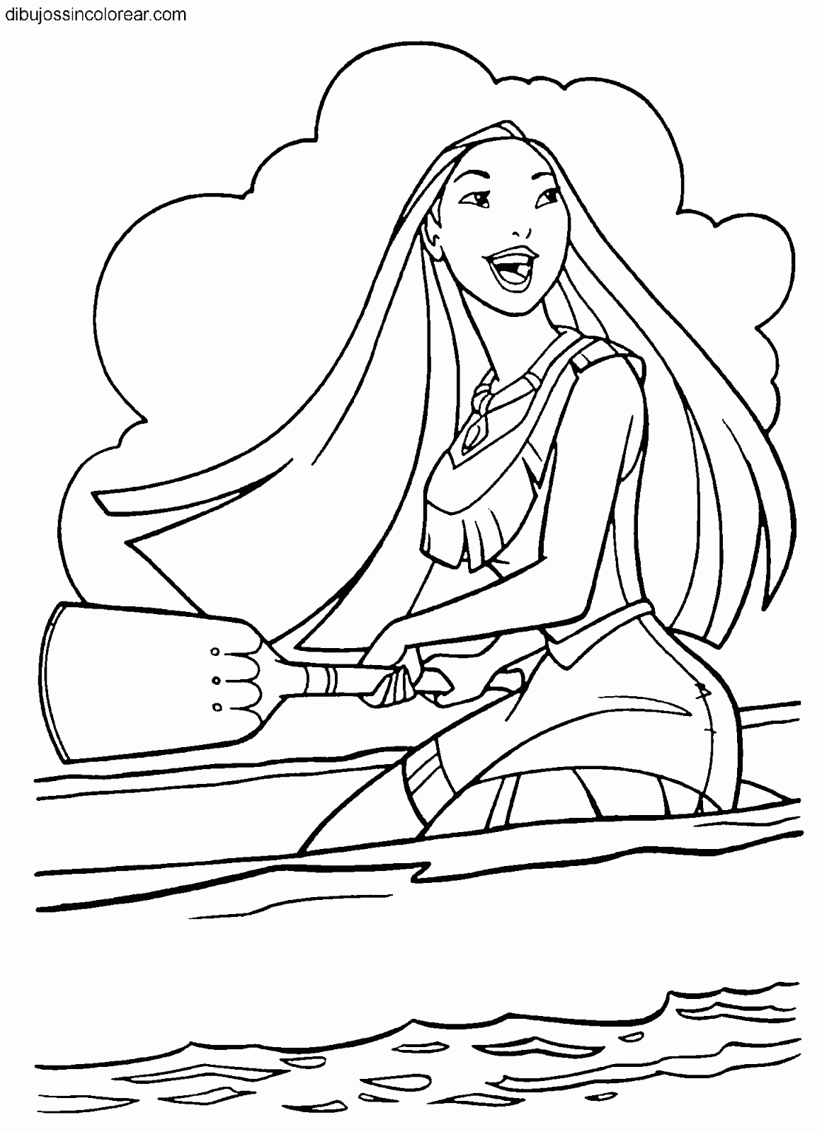 Dibujos Sin Colorear Dibujos de Pocahontas Princesa dibujos de pocahontas princesa disney