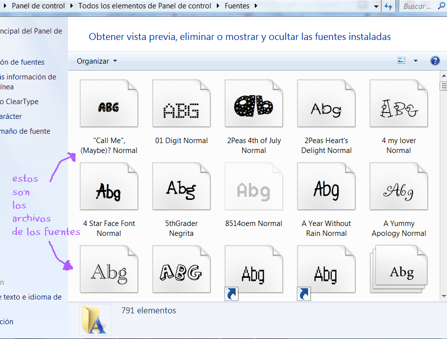 ♥Cute space of my magical world♥ : Como poner o instalar font fuentes