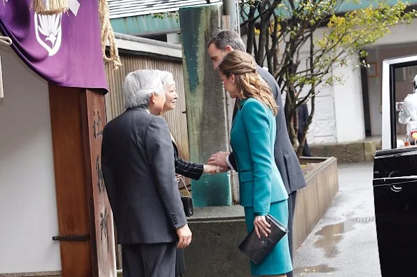 King Felipe and Queen Letizia, Emperor Akihito and Empress Michiko Shinkansen bullet train to Shizuoka, visited the Shizuoka Sengen Shrine and  Shizuoka Prefecture Earthquake Disaster Prevention Center in Shizuoka