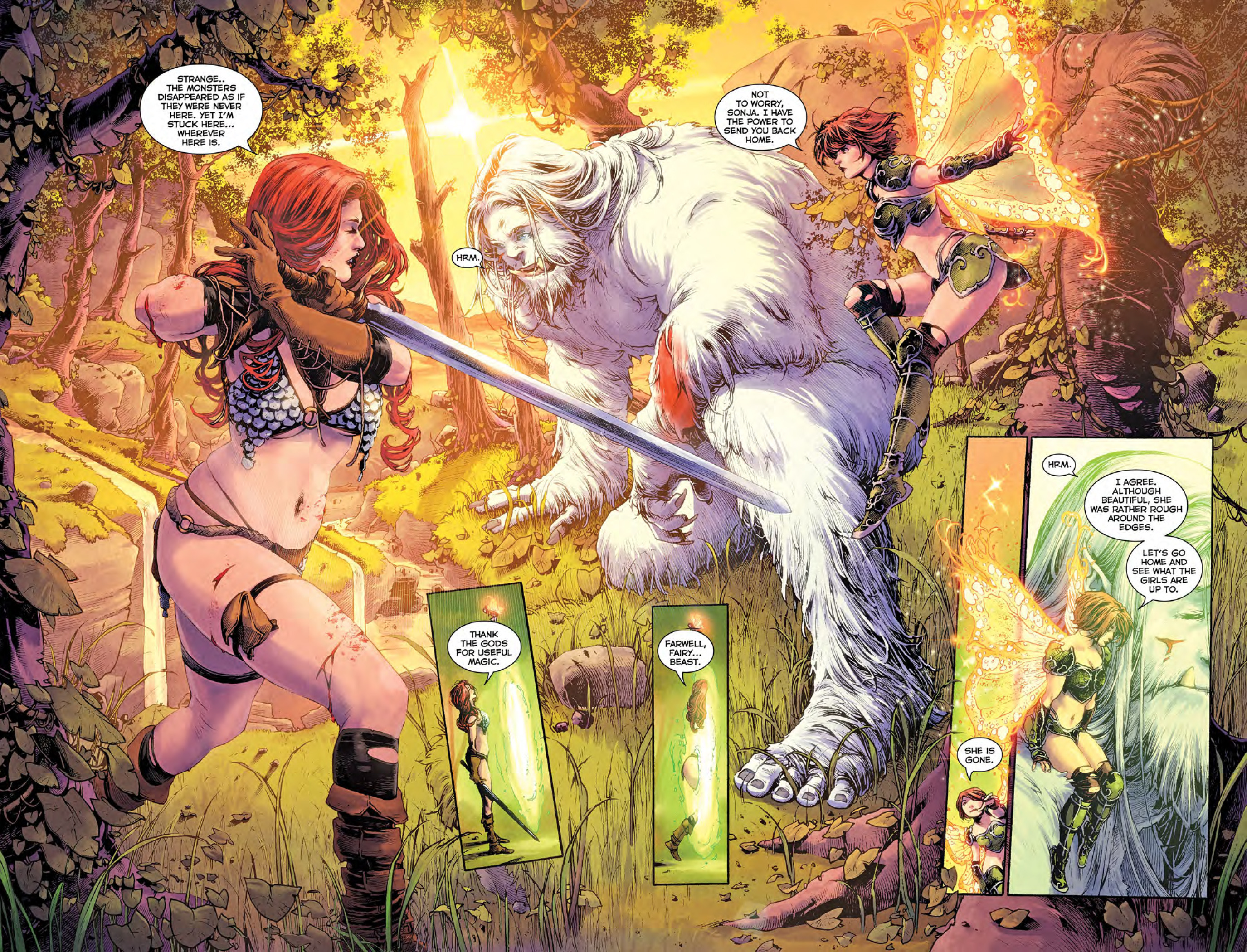 Read online Red Sonja: Battle Fairy and the Yeti comic -  Issue # Full - 18