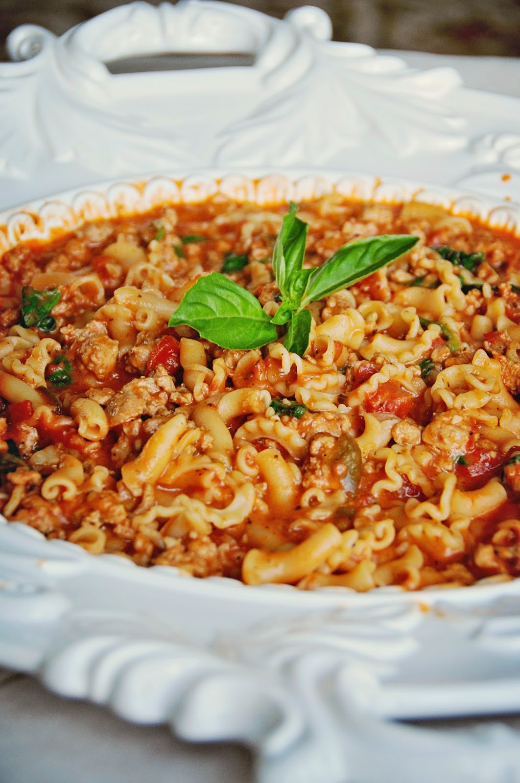 Barefoot and Baking Crockpot Pasta