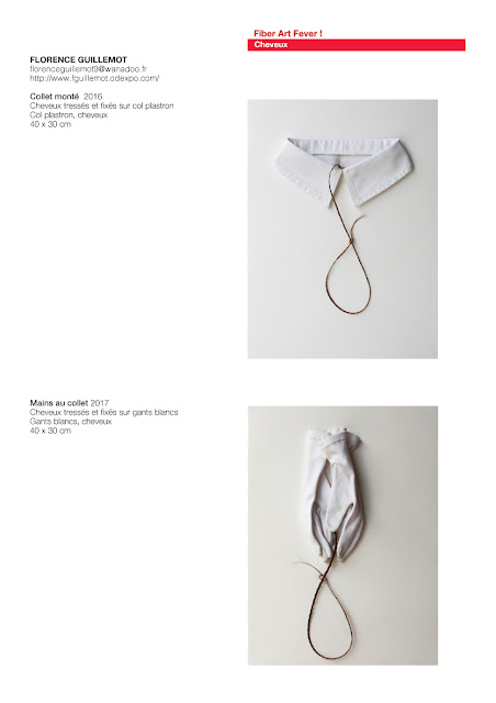 Florence Guillemot art avec cheveux, art textile contemporain