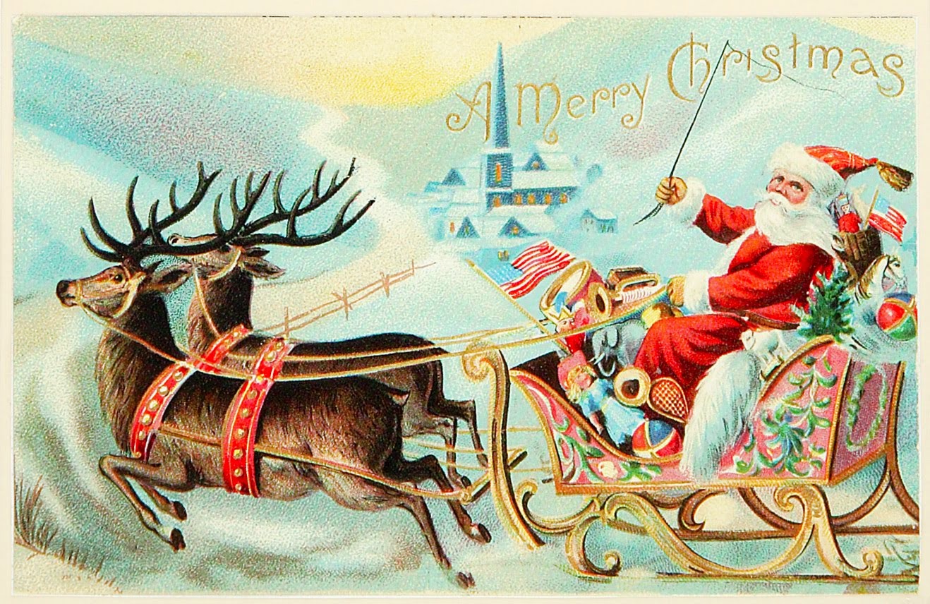Carte postale ancienne, Joyeux Noël