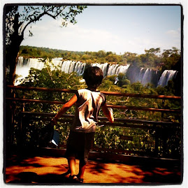 en las Cataratas del Iguazú