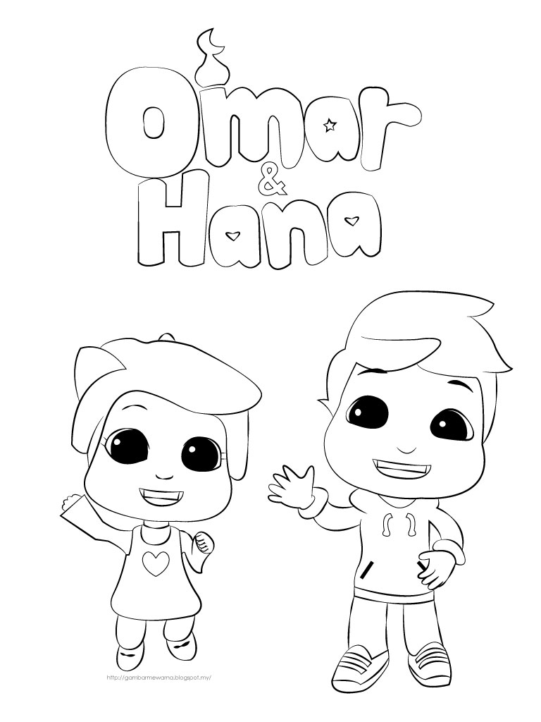  Gambar Mewarna Omar Hana Gambar Mewarna Colouring 