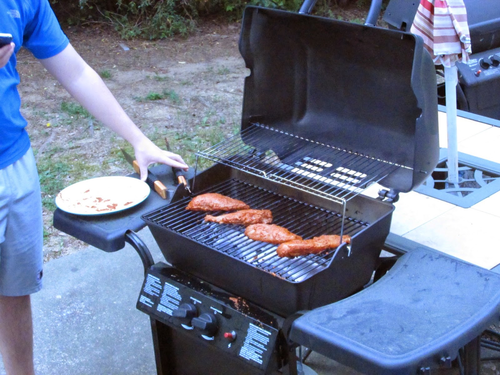 Raving, Hot Cuisine Jamaican Grilled Chicken with Mango Salsa