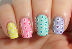 easter nail designs spring nails summer pastel eggcellent acrylic themed dot colors colorful pastels unas