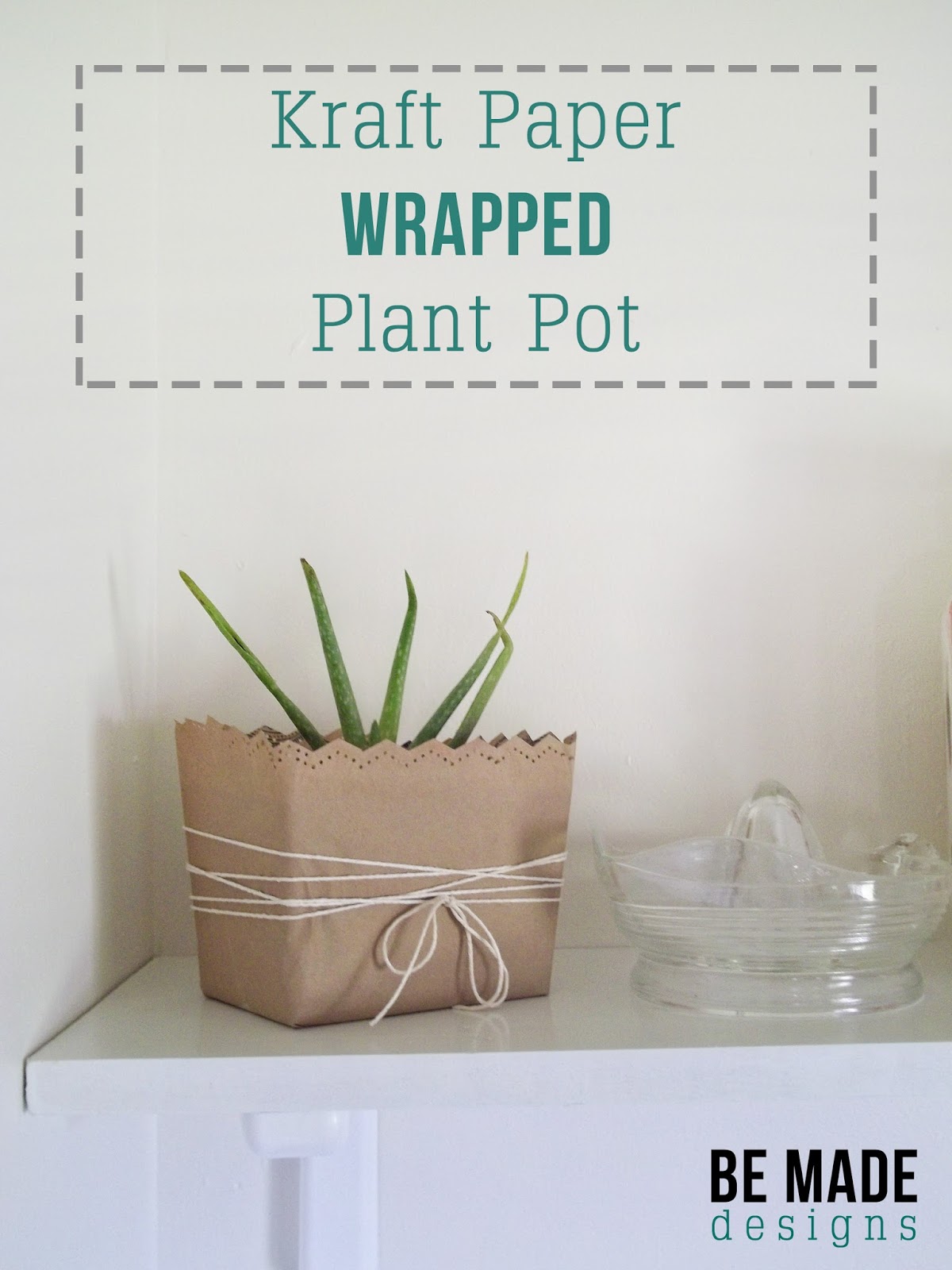 BE MADE Kraft Paper Planter