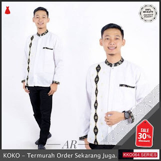 KKO64 FRL150 Baju Koko Pria Muslim Cz Muslimin Hilwa Santri 2019 BMGShop
