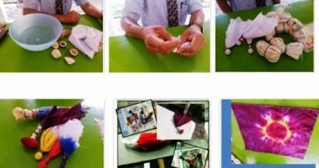 Membuat Batik Ikat Celup