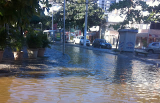 Muita chuva e alagamentos no Rio Vermelho