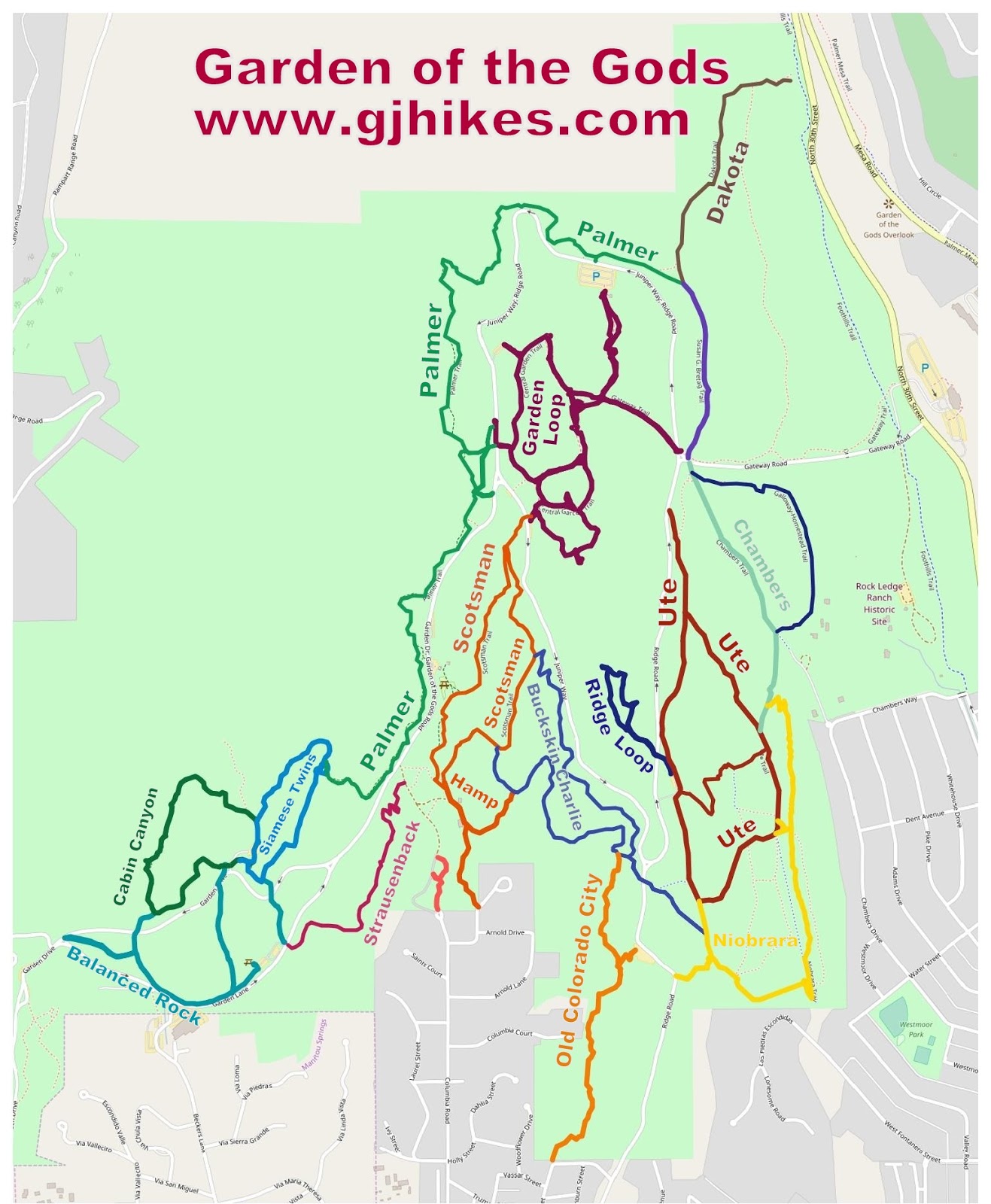 Gjhikes Com Ute Trail