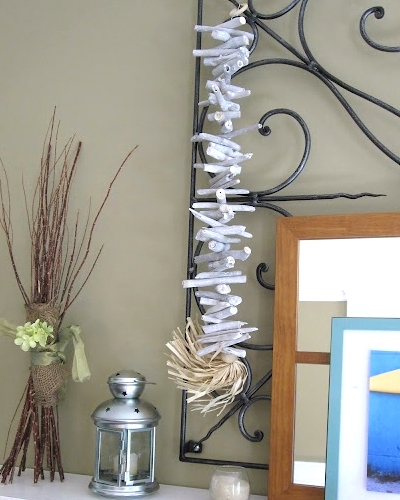 driftwood mantel decor