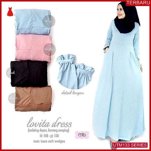 UTM133L57 Baju Lovita Muslim Dress UTM133L57 085 | Terbaru BMGShop