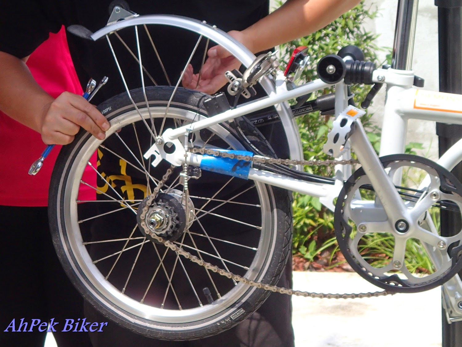 Установка заднего колеса на велосипед
