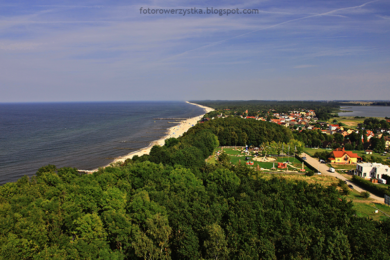 widok z latarni morskiej 