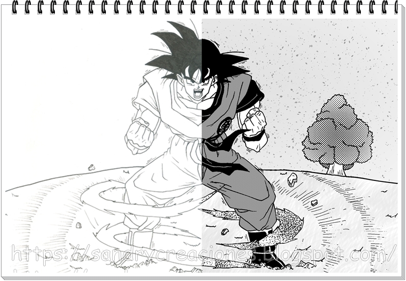 SanDryCreaciones: Dibujo Son Goku, Dragon Ball, 2ª parte
