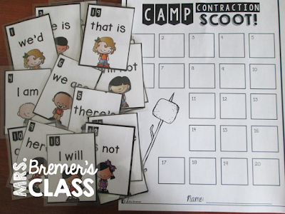 Camp Contraction: a unit about contractions and using apostrophes