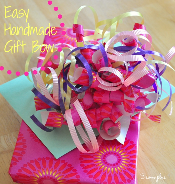 Our 4 Sons Plus 1...Super Cute Girly Girl: Handmade Gift Bow//Step by ...