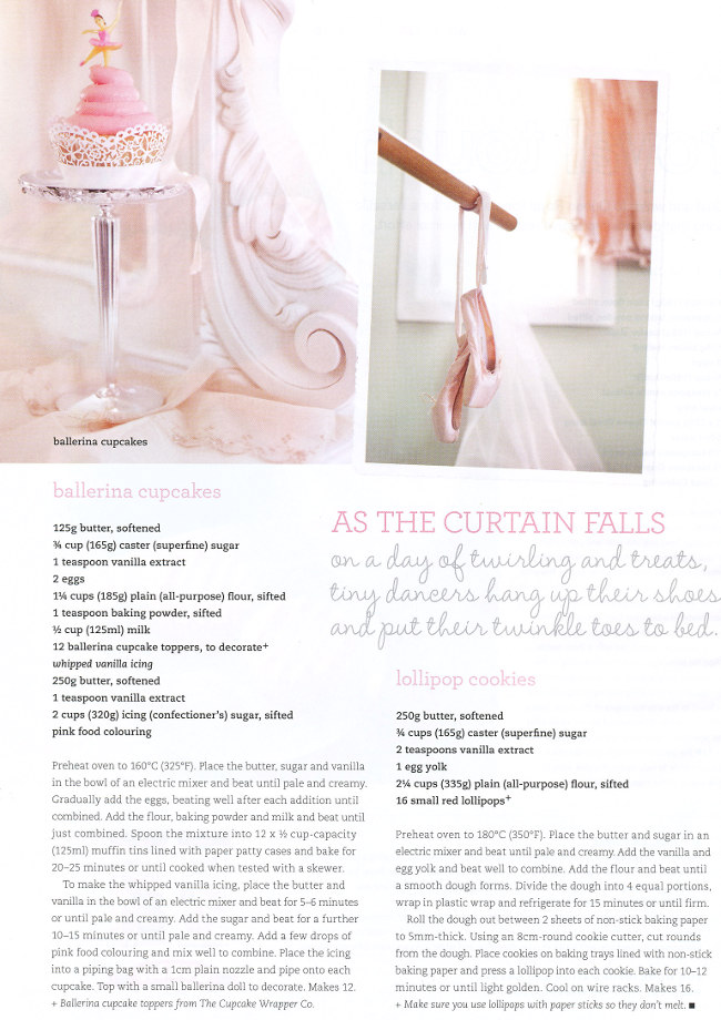 Ballet and Pink Cake by Donna Hay