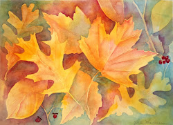 leaves watercolor fall layers autumn fun painting creating paintings negative watercolour falling watercolors layering fallen leaf trees ground maple way