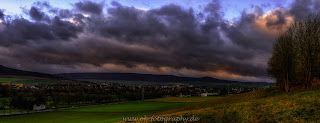 Wetterfotografie Sturmtief Weserbergland Panorama