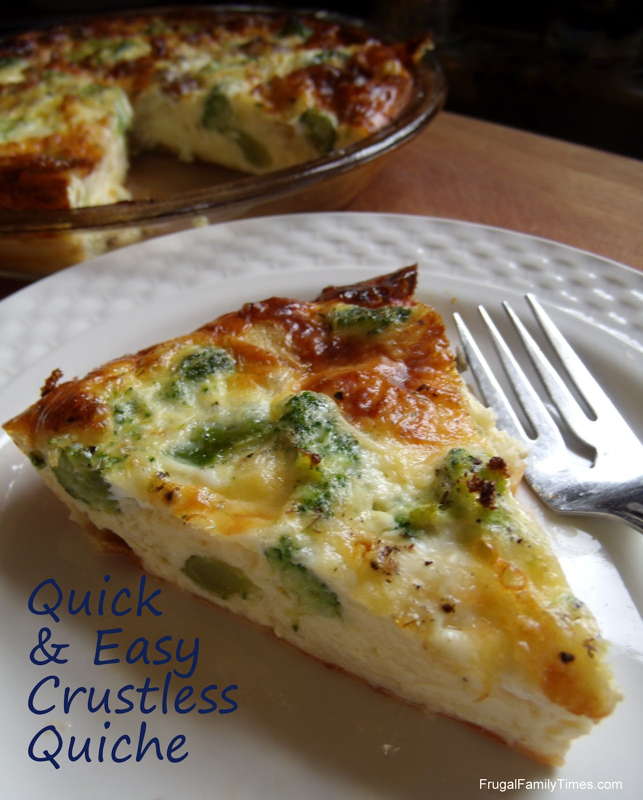 Quick and Easy Crustless Quiche Recipe for Mother's Day (or any day ...