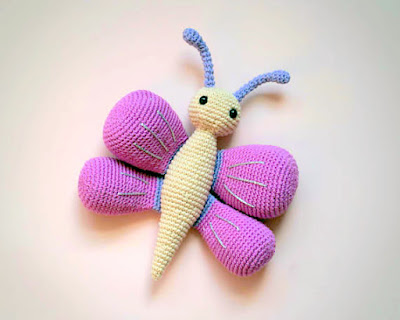 Amigurumi Crochet Butterfly Pattern