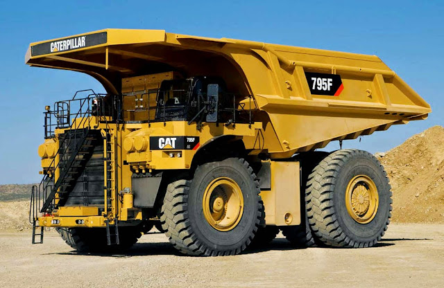 Caterpillar 795F AC Mining Truck - maiores caminhões de mineração do mundo