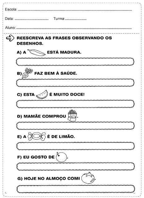 Educar X Atividades Português 1 Ano Alfabetização