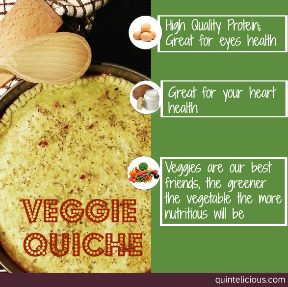 Veggie Quiche with Health Benefits