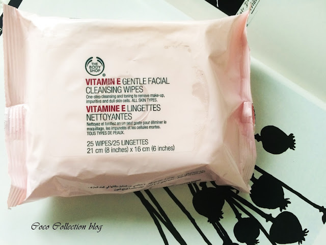 THE BODY SHOP Vitamin E Gentle Facial Cleansing Wipes - jedne z moich ulubionych chusteczek do twarzy