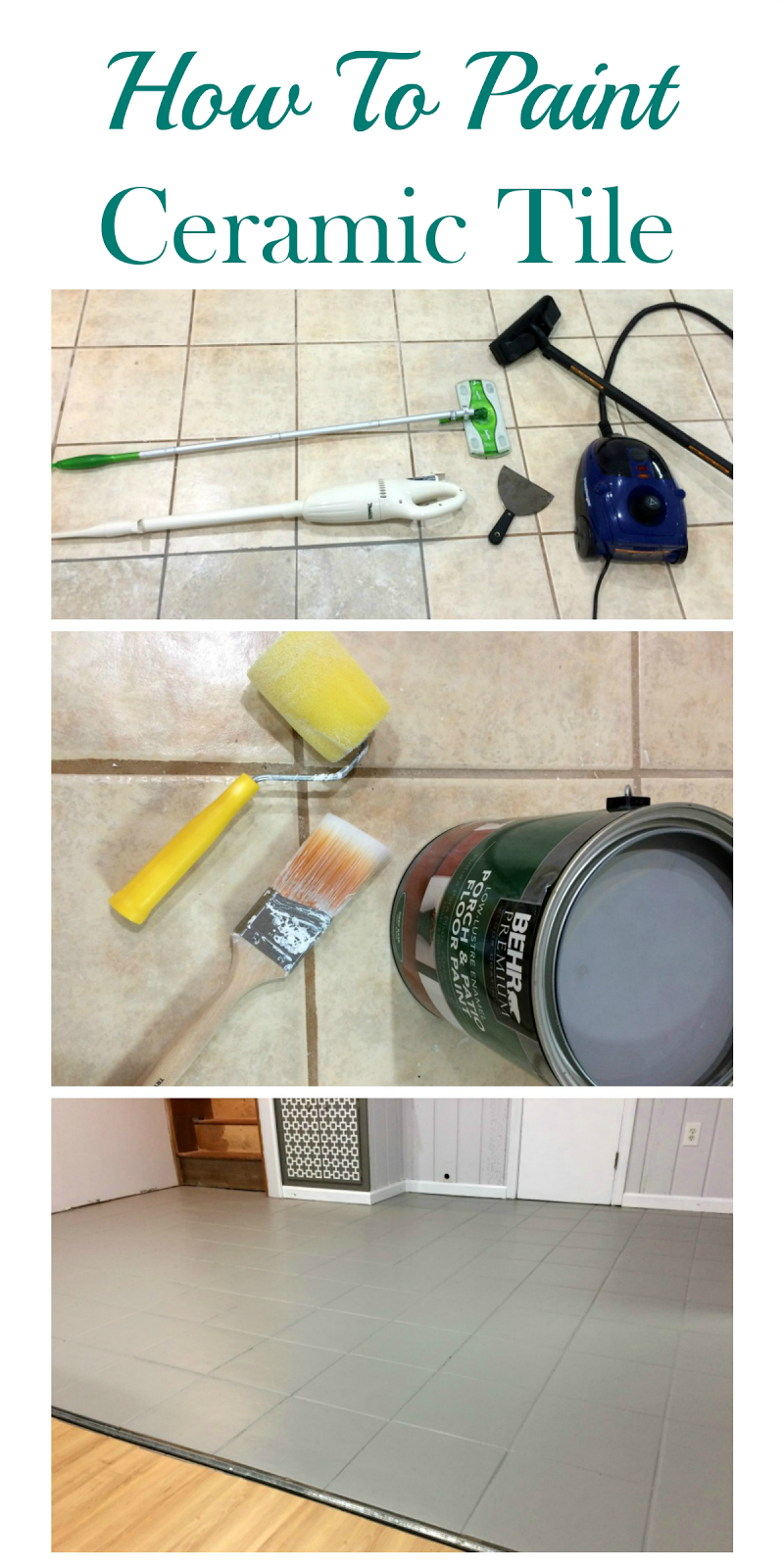 Real Girl's Realm How To Clean and Paint Ceramic Tile