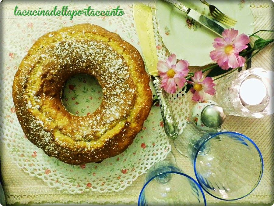 ciambella alla ricotta e pistacchi / donut with ricotta and pistachios