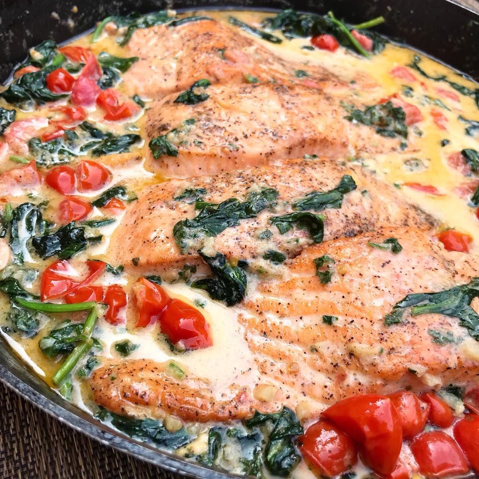 Tuscan Butter Salmon by Delish
