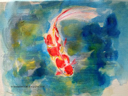 watercolor fish techniques paint koi painting tutorial
