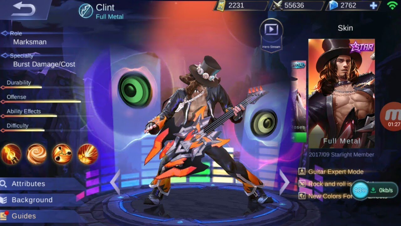 Clint Full Metal Starlight Member Mobile Legends Bang Bang