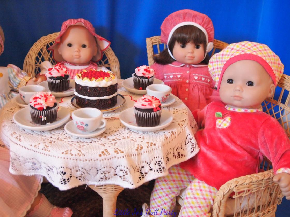 Little Jo's Doll Party Bitty Babies play date tea party at Little Jo's