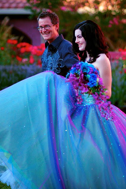 I Heart Wedding Dress Blue And Purple Wedding Dress