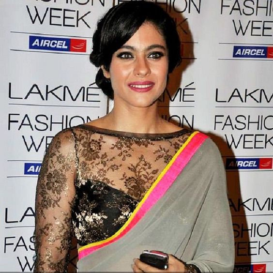 high neck blouse design with net