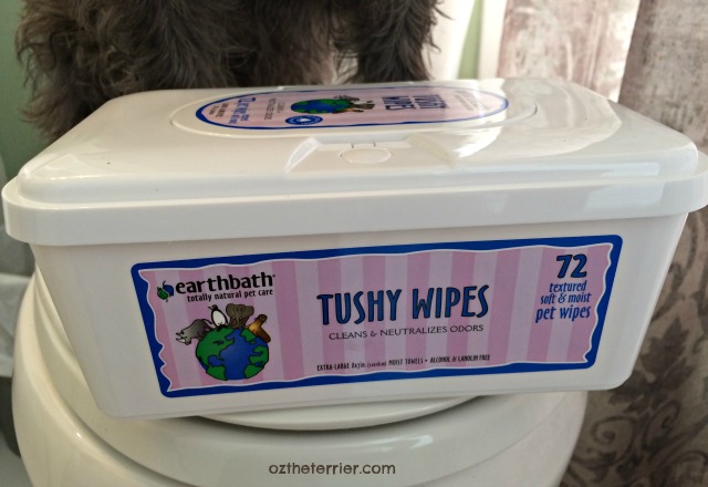 earthbath all natural and safe tushy wipes for pets