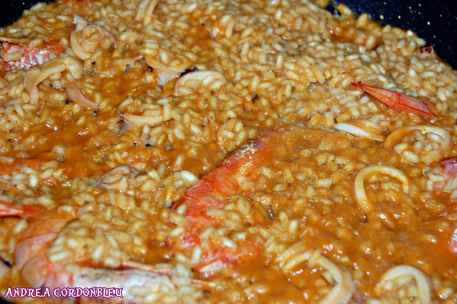 CORDONBLEU PAELLA DE CALAMARES Y GAMBONES