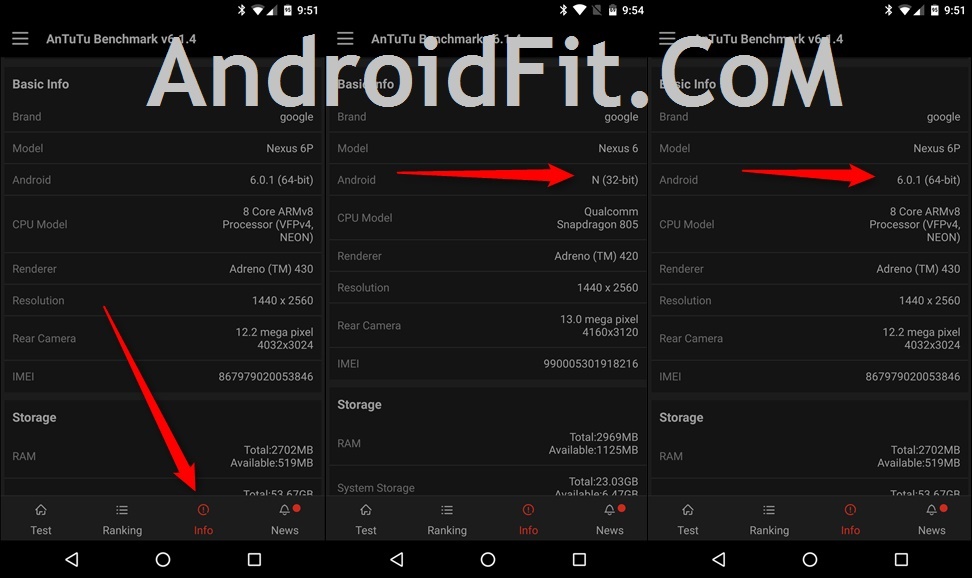 How to check whether my Android phone is 32-bit or 64-bit 