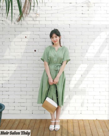 Mái lưa thưa rẽ ngôi kieu toc mai